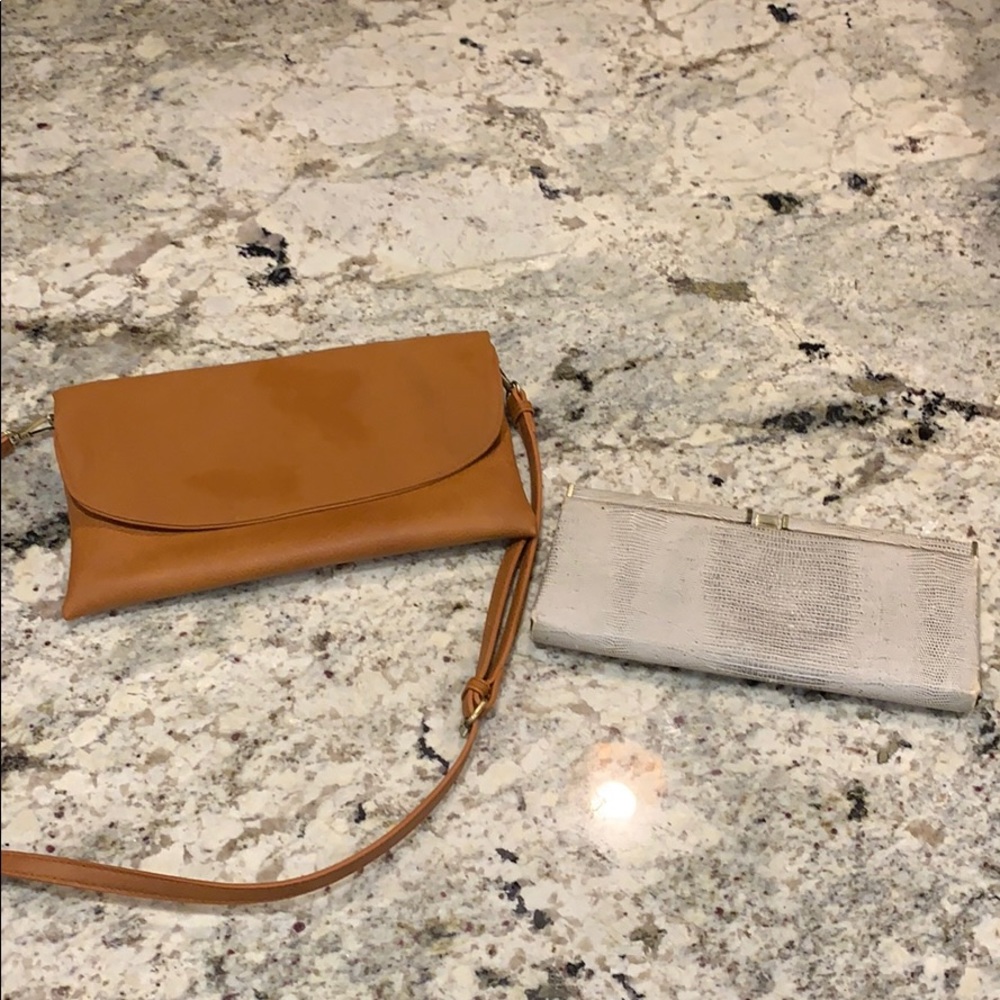 Anthro crossbody and clutch bundle